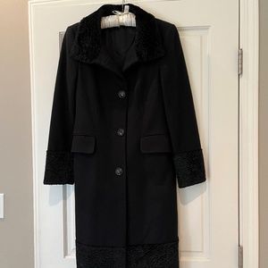 ZARA Wool Coat - Black - Size M
